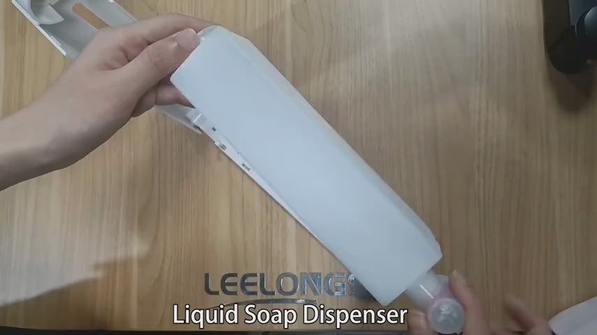 Wall Mounted Manual Push-Button Liquid Soap Dispenser