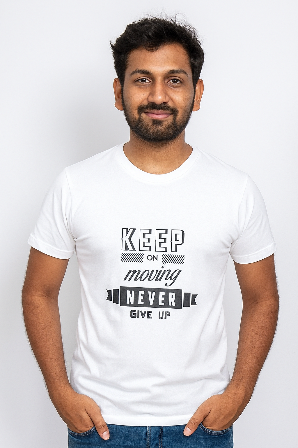 Never Give Up T-shirt For Men